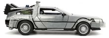 Modeli automobila - Autíčko Time Machine Back to the Future 1 Jada kovové s otvárateľnými dverami a LED svetlom dĺžka 23 cm 1:24 J3255038_4