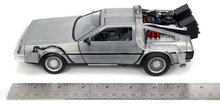 Modeli automobila - Autíčko Time Machine Back to the Future 1 Jada kovové s otvárateľnými dverami a LED svetlom dĺžka 23 cm 1:24 J3255038_9