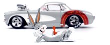 Modellini auto - Modellino auto Looney Tunes Chevrolet Corvette 1957 Jada in metallo con parti apribili e figurina Bugs Bunny lunghezza 19 cm 1:24_3