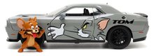 Modeli avtomobilov - Avtomobilček Tom in Jerry Dodge Challenger 2015 Jada kovinski z odpirajočimi elementi in figurica Jerry dolžina 21 cm 1:24_2