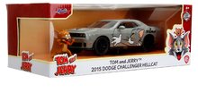 Modellini auto - Modellino auto Tom a Jerry Dodge Challenger 2015 Jada in metallo con parti apribili e figurina Jerry lunghezza 21 cm 1:24_15
