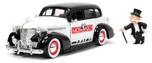 Modeli avtomobilov - Avtomobilček Monopoly Chevy Master 1939 Jada kovinski z odpirajočimi elementi in figurica Uncle Pennybags dolžina 20 cm 1:24_1