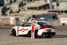 Modeli avtomobilov - Avtomobilček Robotech ´20 Toyota Supra Jada kovinski z odpirajočimi elementi in figurica Rick Hunter dolžina 20 cm 1:24_13
