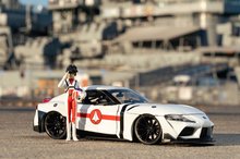 Modeli avtomobilov - Avtomobilček Robotech ´20 Toyota Supra Jada kovinski z odpirajočimi elementi in figurica Rick Hunter dolžina 20 cm 1:24_14