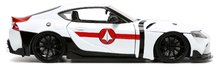 Modeli avtomobilov - Avtomobilček Robotech ´20 Toyota Supra Jada kovinski z odpirajočimi elementi in figurica Rick Hunter dolžina 20 cm 1:24_2