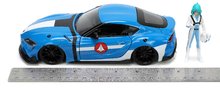 Modely - Autíčko Robotech ´20 Toyota Supra Jada kovové s otevíracími částmi a figurkou Max Sterling délka 20 cm 1:24_7