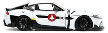 Modely - Autko Robotech ´20 Toyota Supra Jada metalowe z otwieranymi częściami i figurką Roya Fokkera o długości 20 cm, w skali 1:24_2