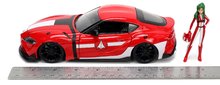 Modely - Autíčko Robotech ´20 Toyota Supra Jada kovové s otevíracími částmi a figurkou Miriya Sterling délka 20 cm 1:24_6