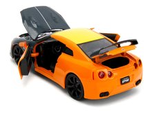 Modele machete - Mașinuță Nissan GT-R 2009 Jada din metal cu părți care se pot deschide și figurina lui Naruto lungime 20 cm 1:24_6