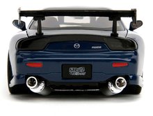 Modely - Autíčko Mazda RX-7 1993 Jada kovové s otvárateľnými časťami a figúrka Kakashi dĺžka 20 cm 1:24_3