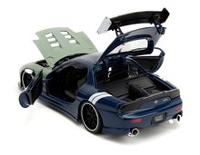 Játékautók és járművek - Kisautó Mazda RX-7 1993 Jada fém nyitható részekkel és Kakashi figura hossza 20 cm 1:24_10