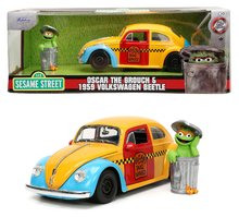Játékautók és járművek - Kisautó Sesame Street VW Beetle 1959 Jada fém nyitható részekkel és Oscar figurával hossza 16,5 cm 1:24_13
