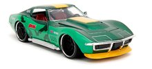 Modeli avtomobilov - Avtomobilček Chevrolet Stingray 1969 Street Fighter Jada kovinski z odpirajočimi elementi in kovinska figurica Cammy White dolžina 20 cm 1:24_4