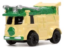 Modely - Autka Ninja żółwie Nano Cars Jada metalowe zestaw 3 rodzajów, długość 4 cm_3