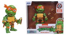 Akcióhős, mesehős játékfigurák - Figura gyűjtői darab Turtles Michelangelo Jada fém mozgatható karokkal magassága 10 cm_3