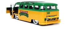 Modely - Autko Ninja żółwie VW Bus 1962 Jada metalowe z otwieranymi drzwiczkami i figurką Leonarda o długości 20 cm, 1:24_6