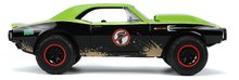 Modele machete - Mașinuța Țestoasele Ninja Chevy Camaro din metal cu uși care se deschid și figurina lui Raphaelo de 19 cm1:24_6
