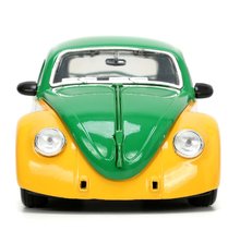 Modelle - Spielzeugauto der Ninja Turtles VW Drag Beetle 1959 Jada Metall mit aufklappbarer Tür und Michelangelo-Figur Länge 19 cm 1:24_3
