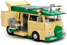 Modeli avtomobilov - Avtomobilček Turtles Party Wagon Jada kovinski z odpirajočimi vrati in figurica Donatello dolžina 20 cm 1:24_1