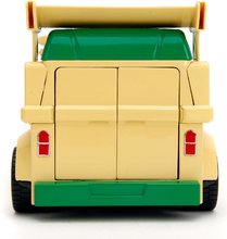Modele machete - Mașinuță Turtles Party Wagon Jada din metal cu părți care se deschid și figurina Donatello lungime 20 cm 1:24_2