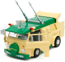 Modeli avtomobilov - Avtomobilček Turtles Party Wagon Jada kovinski z odpirajočimi vrati in figurica Donatello dolžina 20 cm 1:24_7