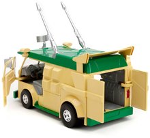 Modeli avtomobilov - Avtomobilček Turtles Party Wagon Jada kovinski z odpirajočimi vrati in figurica Donatello dolžina 20 cm 1:24_8