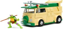 Modely - Autíčko Turtles Party Wagon Jada kovové s otvárateľnými dverami a figúrka Donatello dĺžka 20 cm 1:24_1