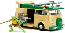 Modele machete - Mașinuță Turtles Party Wagon Jada din metal cu părți care se deschid și figurina Donatello lungime 20 cm 1:24_0