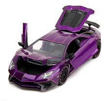 Játékautók és járművek - Kisautó Lamborghini Aventador SV Pink Slips Jada fém nyitható részekkel hossza 20 cm 1:24_5