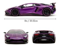 Modeli avtomobilov - Avtomobilček Lamborghini Aventador SV Pink Slips Jada kovinski z odpirajočimi elementi dolžina 20 cm 1:24_9