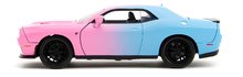 Játékautók és járművek - Kisautó Dodge Challenger 2015 Pink Slips Jada fém nyitható részekkel hossza 20 cm 1:24_0