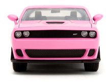 Modely - Autíčko Dodge Challenger 2015 Pink Slips Jada kovové s otvárateľnými časťami dĺžka 20 cm 1:24_2