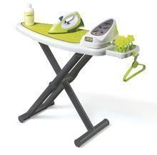 Zabawy w dom - Deska do prasowania Smoby z żelazkiem elektronicznym Clean ze stojakiem i 10 akcesoriami zielona_1