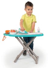 Kuhinje za otroke kompleti - Komplet kuhinja z zvoki Cherry Kitchen Green Smoby in čistilni voziček s sesalnikom in likalno desko_4