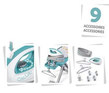 Kuchyňky pro děti sety - Kuchyňka rostoucí s tekoucí vodou Tefal Evolutive Gourment Smoby s kompletní výbavou a žehlicím prknem_82