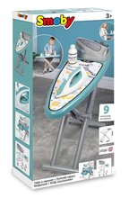 Hry na domácnost - Žehlicí prkno se žehličkou Ironing Board Steam Iron Smoby s ramínky a 9 doplňky_2