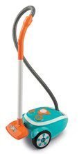 Zabawy w dom - Wózek do sprzątania z elektronicznym odkurzaczem Vacuum Cleaner Smoby turkusowy z 9 dodatkam_8