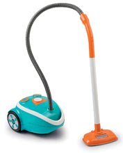 Házimunka - Takarítókocsi elektronikus porszívóval Vacuum Cleaner Smoby türkíz 9 kiegészítővel_8