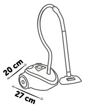 Hry na domácnost - Vysavač elektronický Vacuum Cleaner Smoby s reálným zvukem vysávání_3
