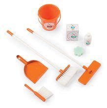 Jocuri de uz casnic - Cărucior pentru curăţenie cu aspirator electronic Vacuum Cleaner Smoby turcoaz cu 9 accesorii_0