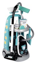 Igre v gospodinjstvu - Komplet čistilni voziček z elektronskim sesalnikom Cleaning Trolley Vacuum Cleaner Smoby in miza KidTable z 2 stolčkoma KidChair_1
