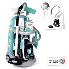 Centru de îngrijire pentru păpuși - Set căsuță pentru păpușă Large Doll's Play Center Natur D'Amour Baby Nurse Smoby și cărucior de curățenie cu maă de călcat și fier de călcat_26