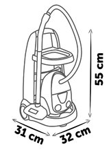 Házimunka - Takarítókocsi elektronikus porszívóval Cleaning Trolley Vacuum Cleaner Smoby seprűvel lapáttal és 9 kiegészítővel_2