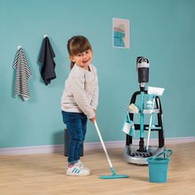 Giochi per le casalinghe - Carrello pulizie con folletto Rowenta Trolley+Vacuum Cleaner Smoby con scopa secchio e 10 accessori_4
