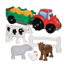 Stavebnice Abrick - Stavebnica Traktor s prívesom Écoiffier so zvieratkami od 18 mesiacov_0