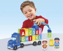 Stavebnice Abrick -  NA PREKLAD - Camión con grúa ABC Abrick Truck Écoiffier Con 26 cubos desde 18 meses_0