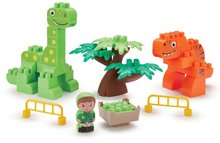Cuburi de construit Abrick - Joc de construit cu dinozauri Dino Park Écoiffier cu figurine și vehicule de la 18 luni_1