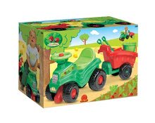 Staré položky - Odrážadlo traktor Écoiffier s prívesom a setom do piesku zelené od 18 mes_3