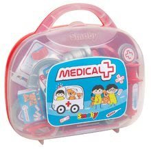 Orvosi kocsik gyerekeknek - Szett orvosi rendelő az emberi test anatómiájával Doctor's Office Smoby és orvosi koffer_3