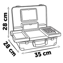 Lekárské vozíky pre deti -  NA PREKLAD - Maletín médico con equipo técnico Medical Case Smoby Con 12 suplementos médicos y un dispositivo_2